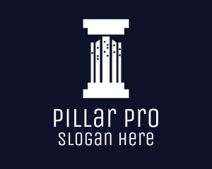 Pillar Building City logo design