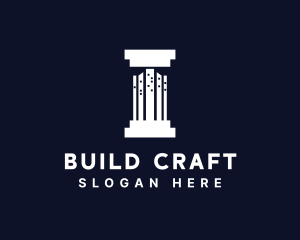 Pillar Building City logo design