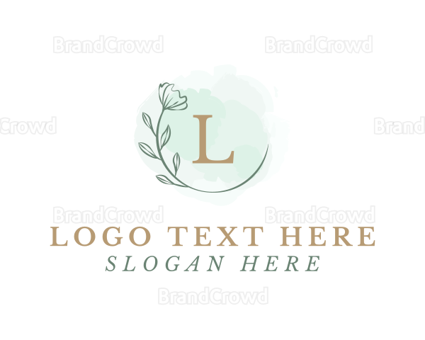 Floral Flower Watercolor Logo