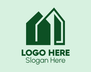 Green House Building  Logo