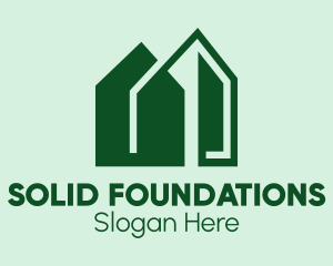 Green House Building  Logo