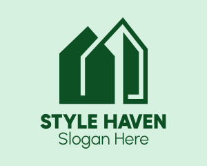 Green House Building  Logo