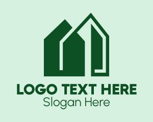 Green House Building  Logo