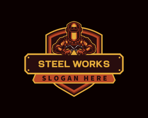 Welding Metalwork Fabrication logo design