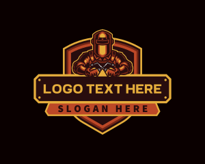 Worker - Welding Metalwork Fabrication logo design