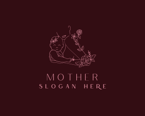 Mother Infant Pediatric logo design