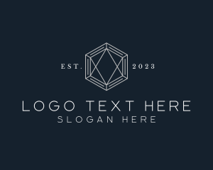 Bistro - Hexagon Diamond Jewelry logo design