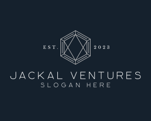 Hexagon Diamond Jewelry logo design