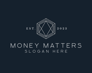 Asset Management - Hexagon Diamond Jewelry logo design