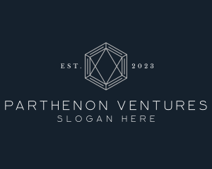 Hexagon Diamond Jewelry logo design