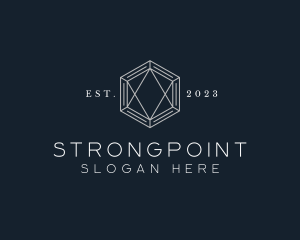 Advisory - Hexagon Diamond Jewelry logo design