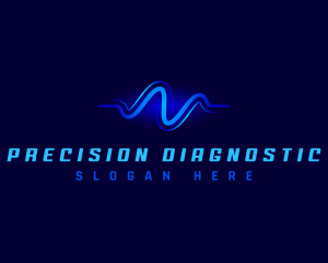 Diagnostic - Studio Frequency Wave logo design