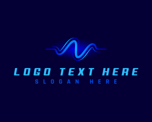 Frequency - Studio Frequency Wave logo design
