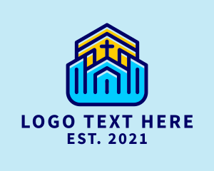 God - Church Community Cross logo design