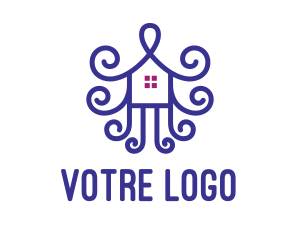 Violet - Violet House Ornament logo design