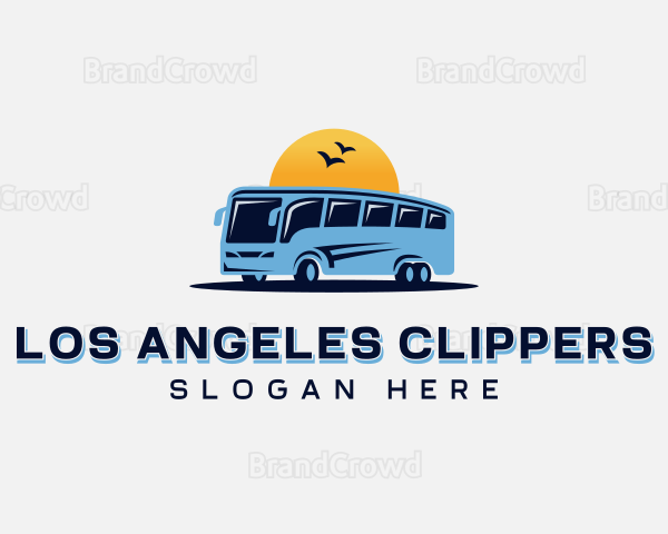 Shuttle Bus Transit Logo