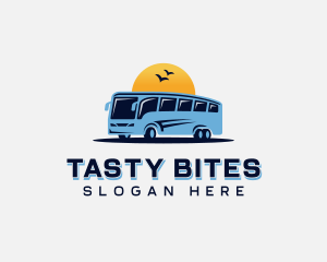 Shuttle Bus Transit Logo