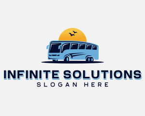 Tour Guide - Shuttle Bus Transit logo design