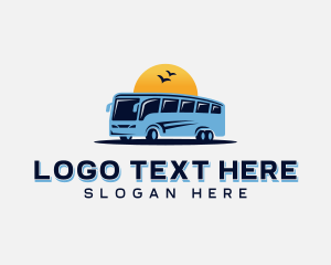 Shuttle Bus Transit Logo