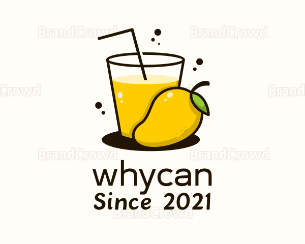 Mango Juice Glass Logo