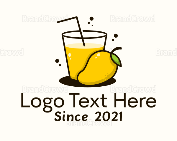 Mango Juice Glass Logo
