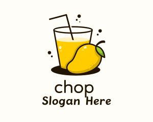 Mango Juice Glass Logo