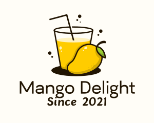 Mango - Mango Juice Glass logo design