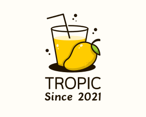 Mango Juice Glass logo design