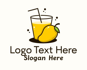 Mango Juice Glass Logo