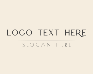 Salon - Elegant Feminine Wordmark logo design