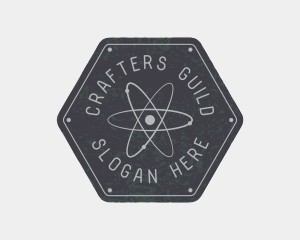 Guild - Hexagon Atomic Badge logo design
