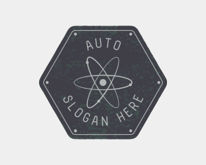 Signage - Hexagon Atomic Badge logo design