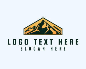 Environmental - Mountain Peak Hiking logo design