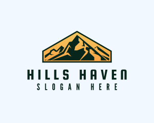 Mountain Peak Hiking logo design