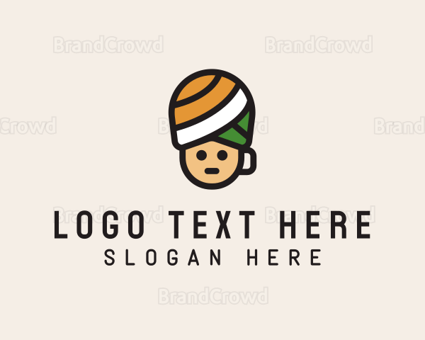 Turban Cup Man Logo