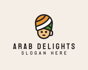 Arab - Turban Cup Man logo design