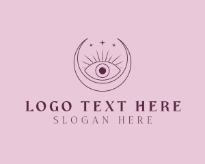 Fortune Telling - Mystical Eye Bohemian logo design