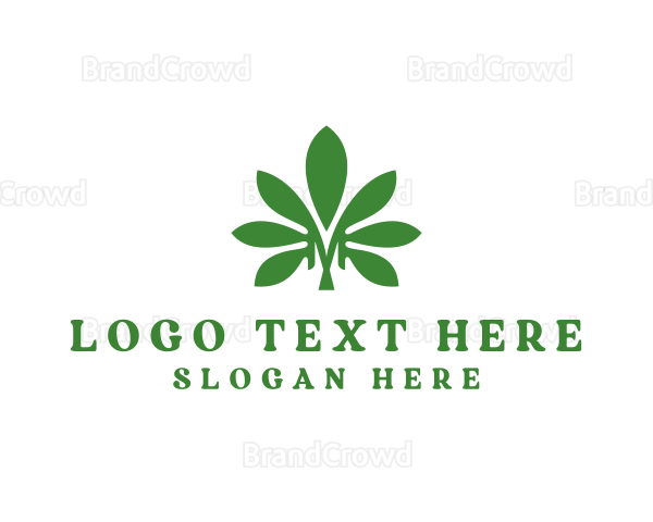 Cannabis Marijuana Plant Logo