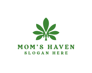 Cannabis Marijuana Plant logo design