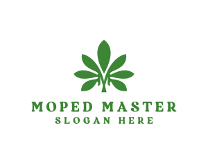 Cannabis Marijuana Plant logo design