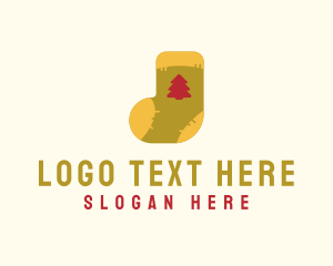 Home Decor - Christmas Tree Sock logo design