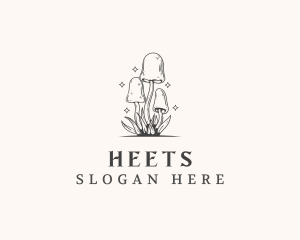 Fungi Mushroom Plant Logo