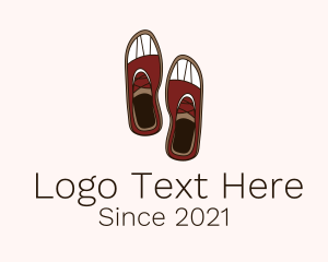 Rubber Shoes - Rubber Sneaker Shoes logo design