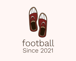 Foot Wear - Rubber Sneaker Shoes logo design