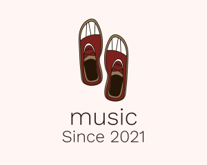 Footwear Shoe Shop - Rubber Sneaker Shoes logo design