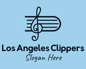 Sheet Music Clef Logo