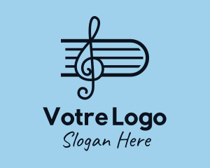 Sheet Music Clef Logo