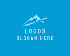 Vacation - Airplane Mountain Summit logo design