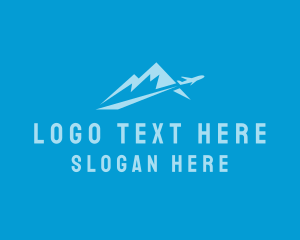 Jet - Airplane Mountain Summit logo design