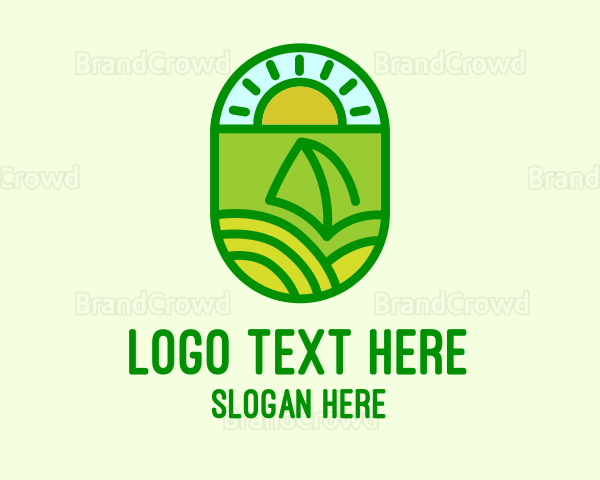Natural Sustainable Plant Logo